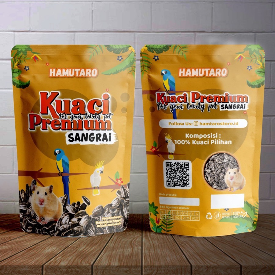 Biji Kuaci 500gr / Biji kwaci / koaci cemilan hamster Kwaci hitam