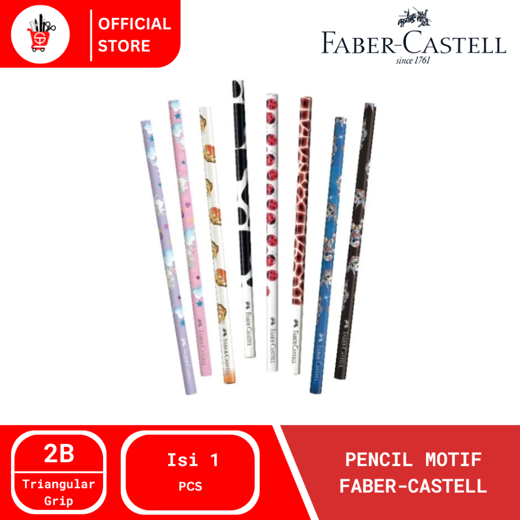 

Pencil | Pensil Motif Faber-Castell 2B (1 PCS)