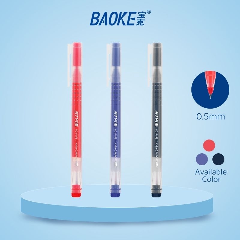 

BAOKE Ballpoint Pen / Pena Bolpoin Kantor Pena Tulis Diameter Nib 0.7mm Tinta Hitam B78 1 pcs