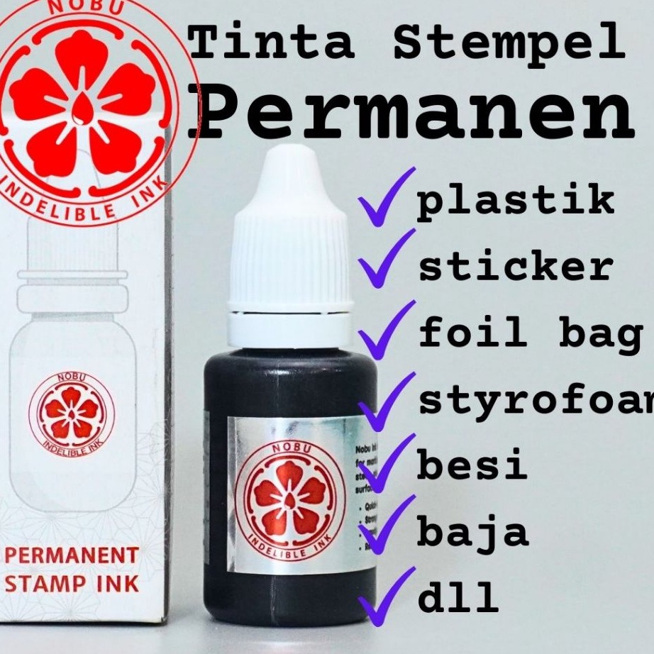 

Istimewa Tinta Stempel Permanen Nobu Ink ke Plastik Kemasan Botol Sticker Foil Bag Expired Date Tanggal Kadaluarsa