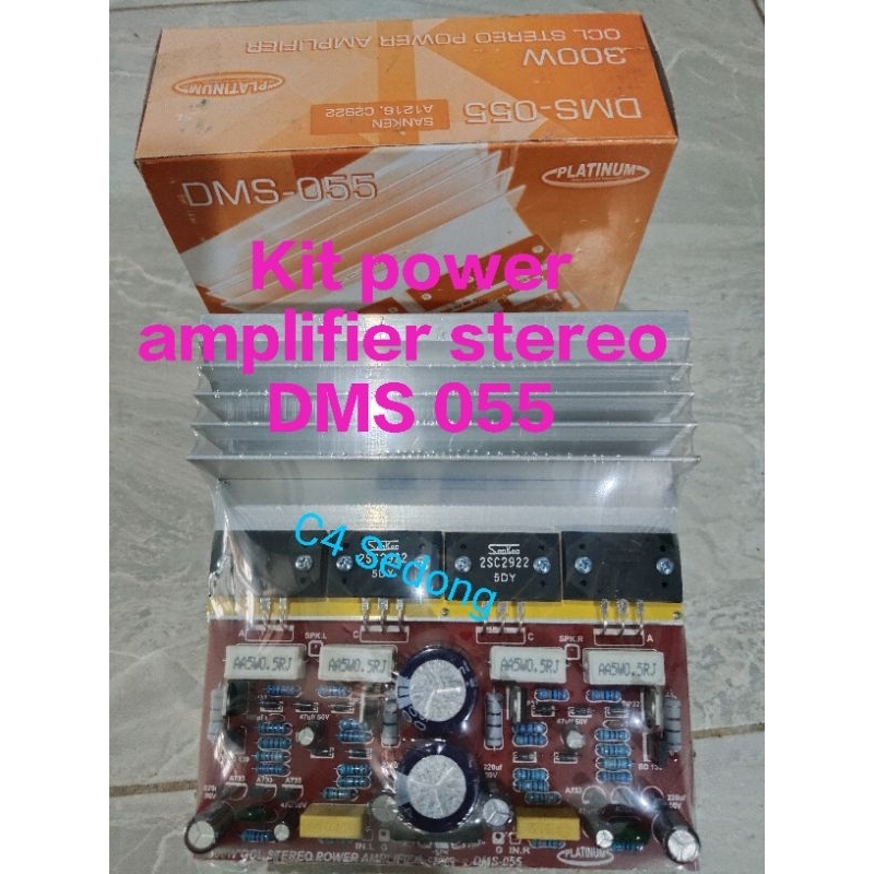 kit amplifier stereo 300-500watt dms 055 platinum