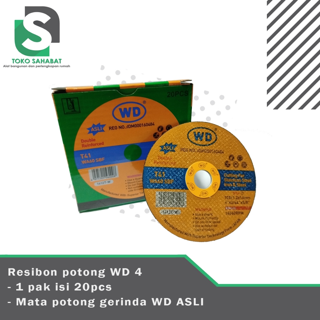 Mata potong gerinda WD / resibon potong WD 4