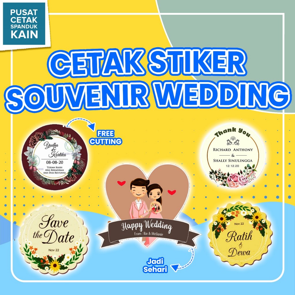 

CETAK STIKER SUVENIR WEDDING KONDANGAN