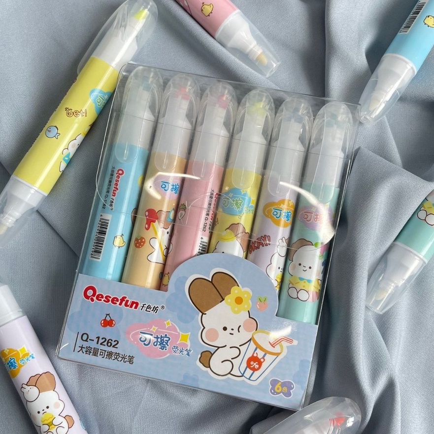 

Cepat STABILO QESEFUN 2 SISI 1 SET 6 COLOUR LENGKAP BISA DI HAPUS KEMASAN 1 PAK IMUT HHLHTER ERASEABLE UKURAN SEDANG ISI 6 WARNA PREMIUM QUALITY
