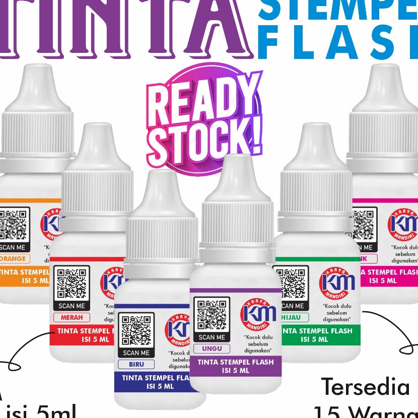 

KI3 tinta stempel flash 5ml cepat meresap