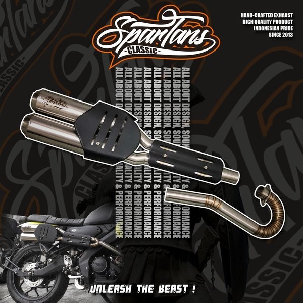 Knalpot XSR155 Original Spartans Claymore