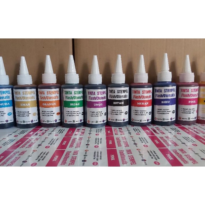 

HJ6 Refil TINTA STEMPEL FLASH UK 1ML ALL WARNA