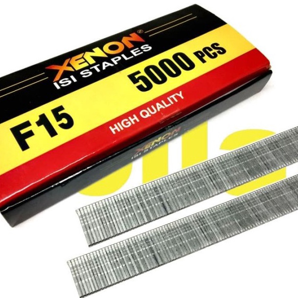

Terbatas XENON F15 ISI STAPLES MESIN PAKU TEMBAK REFIL AIR NAILER STAPLER GUN