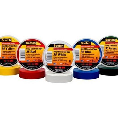 

KF7 Isolasi Listrik 3M Scotch 35 Vinyl Electrical Tape