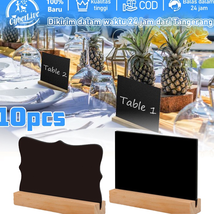 

ART B9F5 1pcsSet Papan Tulis Kapur Kecil Papan Hitam Kapur Cafe Mini Chalkboard Mini Black Board