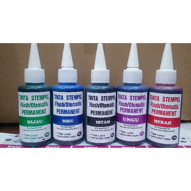 

FG2 TINTA STEMPEL FLASH OTOMATIS PERMANENT TINTA UNTUK MEDIA PLASTIK