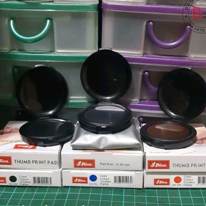 

KF7 Thumb Print Pad SHINY SM 2A SM2A SM2A Cap Jempol Sidik Jari Notaris Fingerint pad