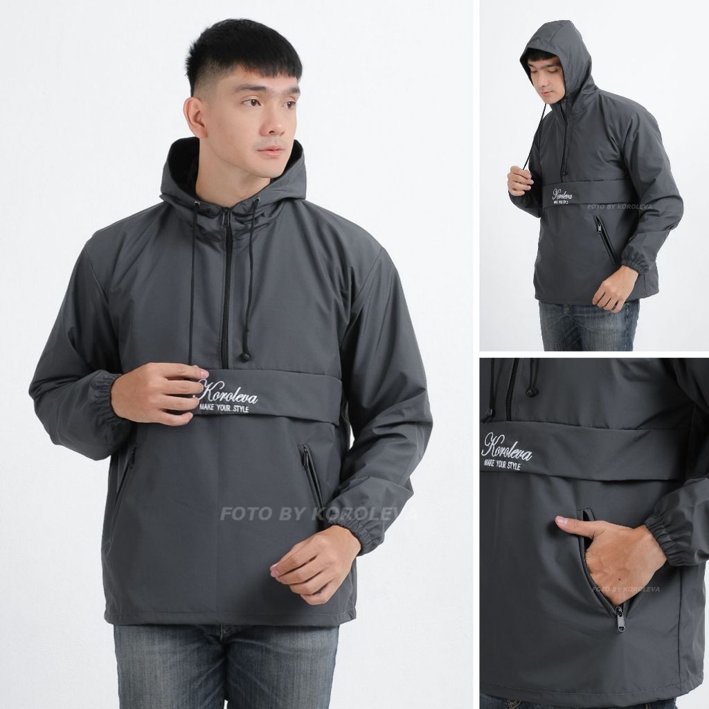 Jaket pria distro Bandung keren grosir pakaian pria jaket cowok jaket parasut