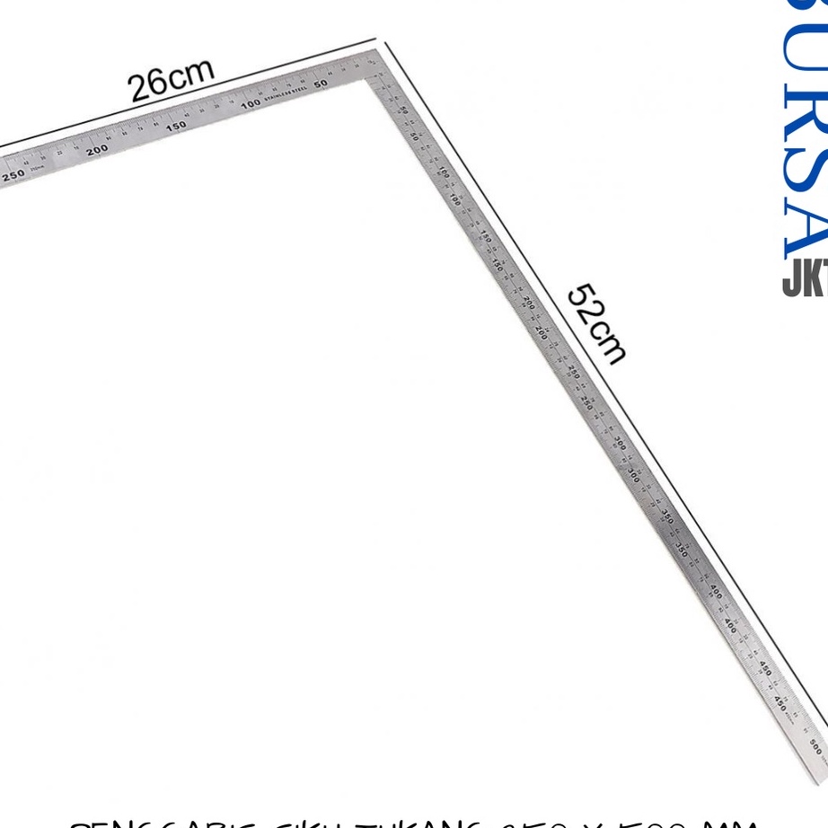 

KP8 PENGGARIS SIKU 9 DERAJAT STAINLESS STEEL 5 CM ALAT PERTUKANGAN DUA SISI PRESISI