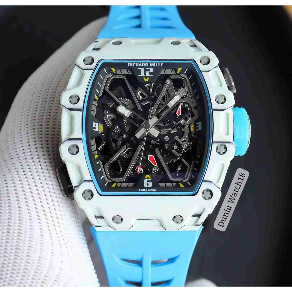 Jam Tangan Richard Carbon White Mille RM 35-03 Automatic Swiss Factory