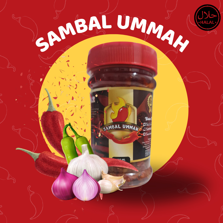 

SAMBAL UMMAH HOMEMADE 150ML ORI CUMI IJO PEDAS