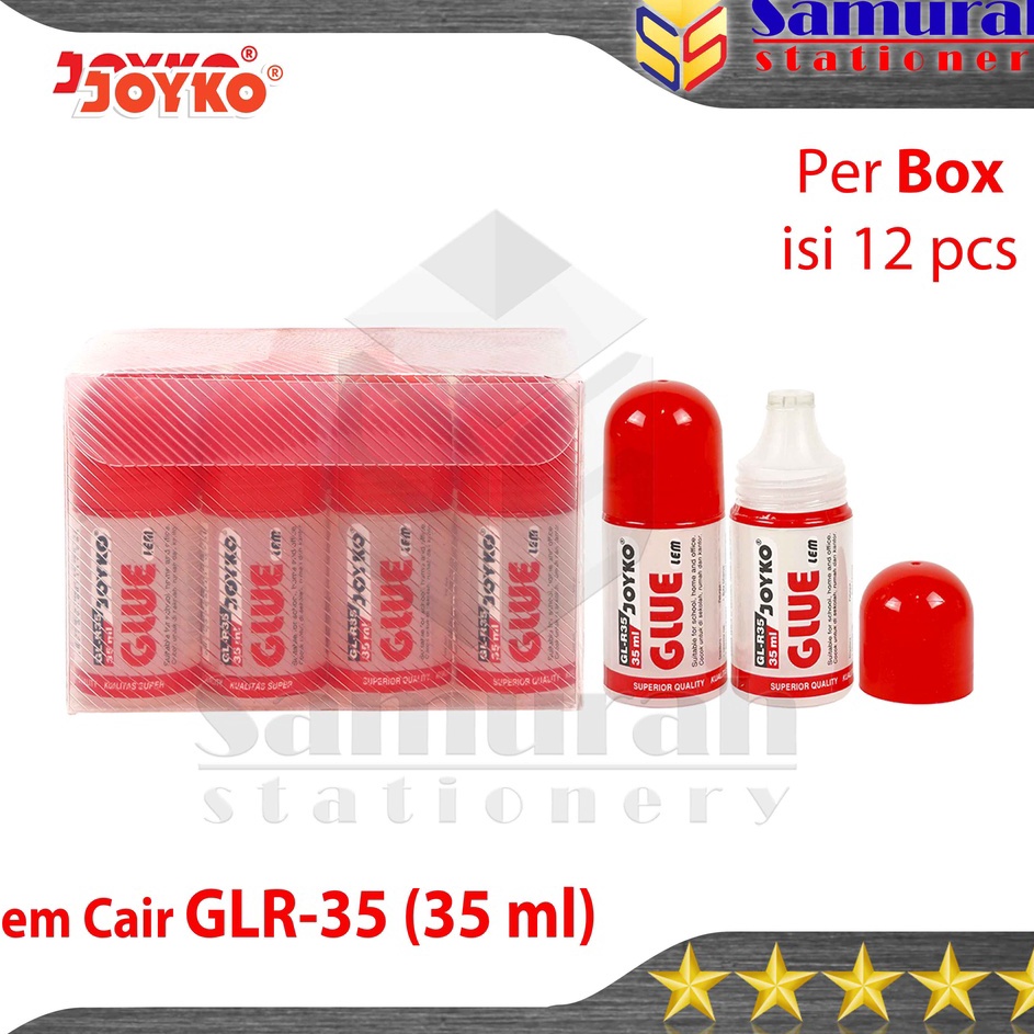 

HJ6 Glue Stick GLR35 Joyko Per Box isi 12 pcs Lem Cair Stik GLR 35 ml