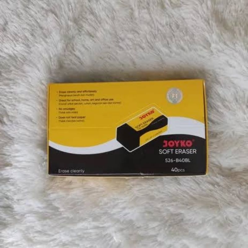 

(40 pcs) Penghapus pensil Joyko Soft Eraser / Penghapus karet kecil / Setip joyko kecil