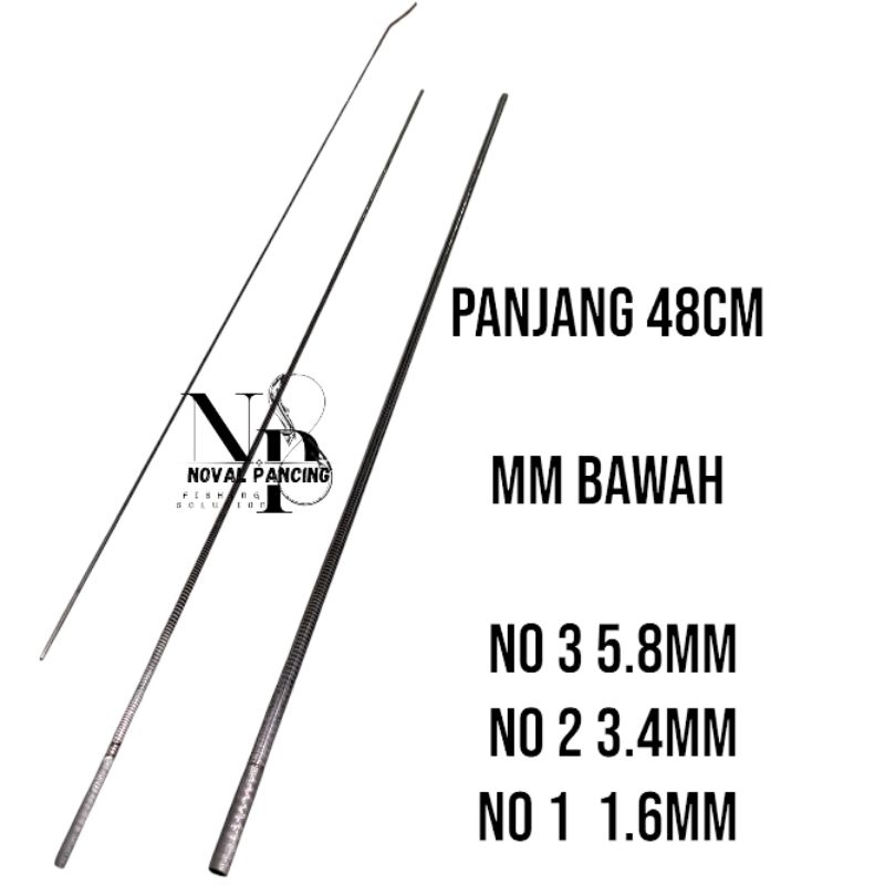 Ruas Tegek Carbon 1,2&3 Panjang 48CM GT 5.9