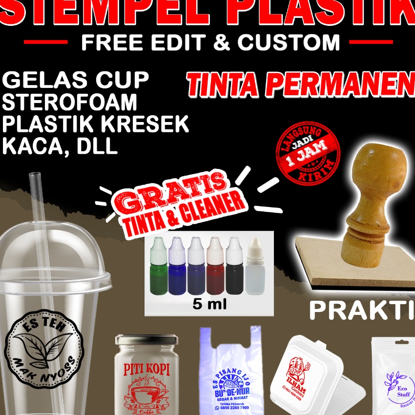 

Hemat STEMPEL PLASTIK STEMPEL GELAS CUP STEMPEL STEROFOAM DESN CUSTOME FREE TINTA CLEANER