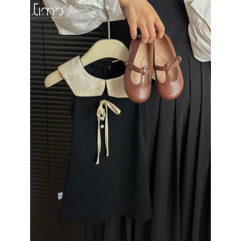 RRkids dress hitam anak model korea