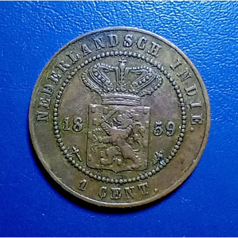 Koin 1 Cent  Nederlandsch Indie 1859