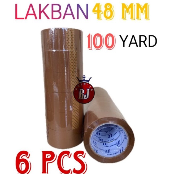 

Unggul Lakban BeningCoklat 48x1yard 6pcs