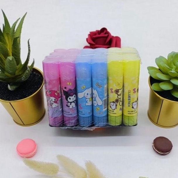 

HJ6 Lem stik 1pak24pc ukuran KECIL 1gram Lem stick Lem Lem fancy Glue Stik Fancy