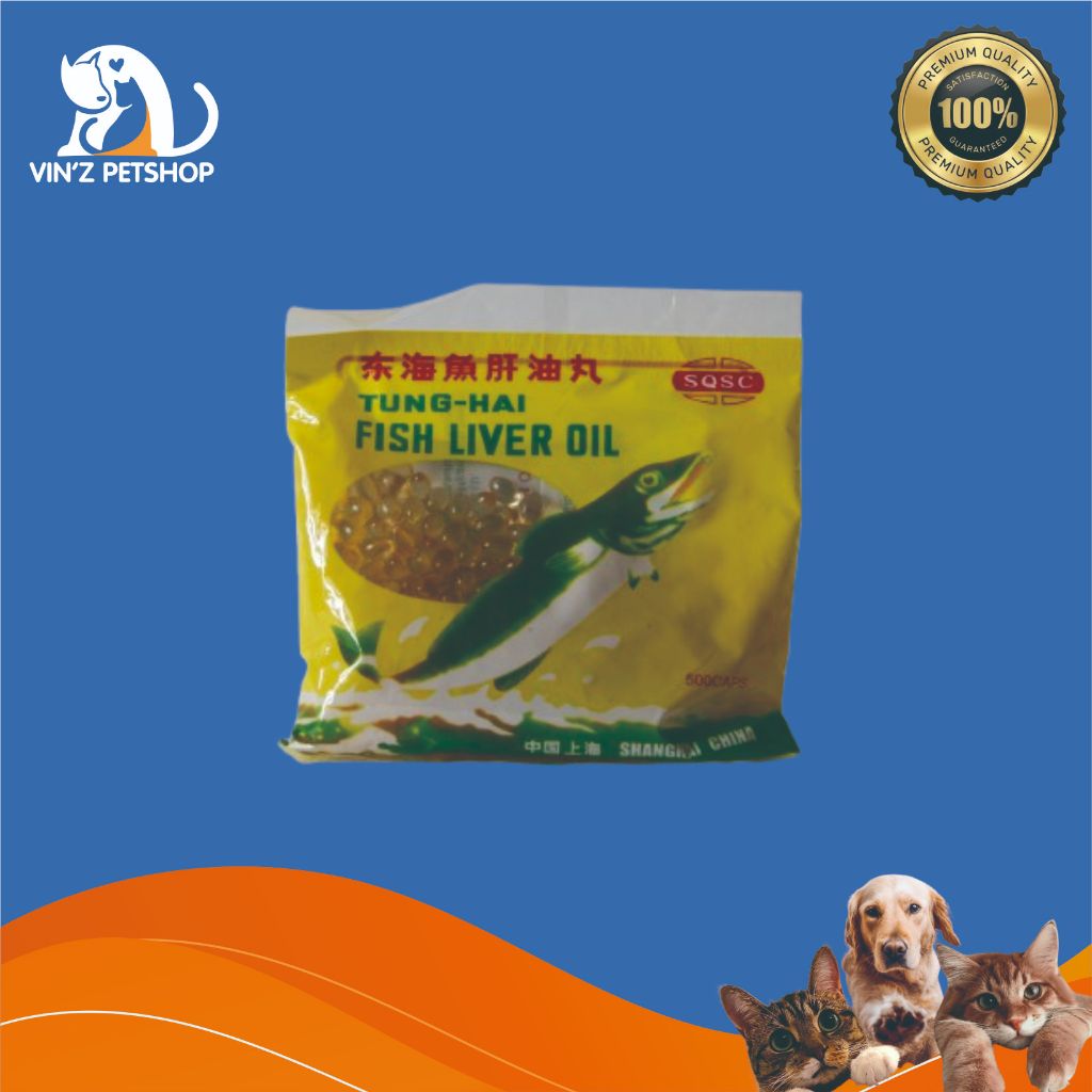 Minyak Ikan Tung Hai Fish Liver Oil isi 500 Kapsul Tunghai SSA Original