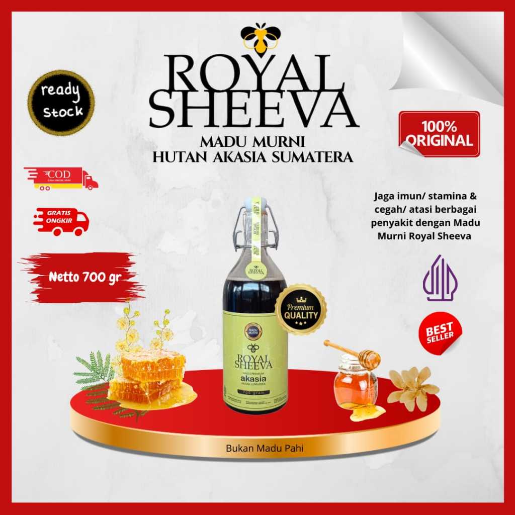 

Madu Murni Royal Sheeva 100% Ori Premium 700gr | Halal MUI Asli dari Hutan Akasia Sumatera