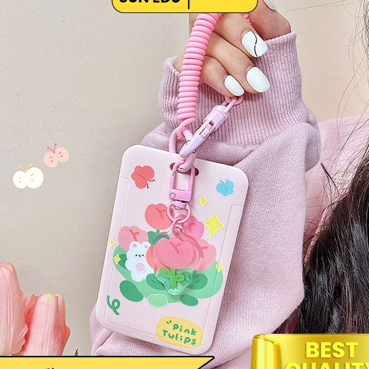 

KI3 ID Card holder Name tag gantungan kartu cute Kartu akses MRT Busway