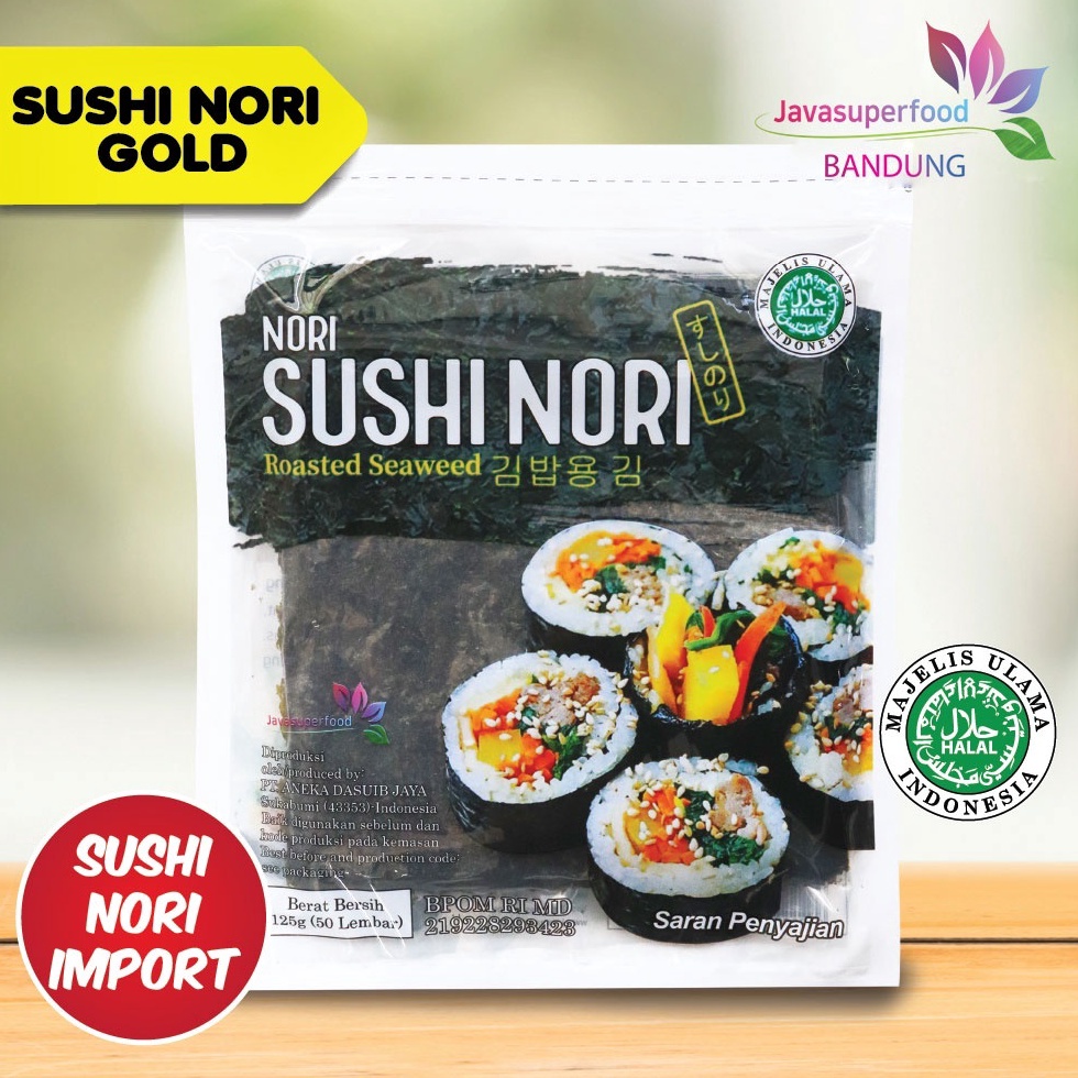 

Belanja hemat Sushi Nori Seaweed Rumput Laut Panggang HALAL 5125 Sheetslembar
