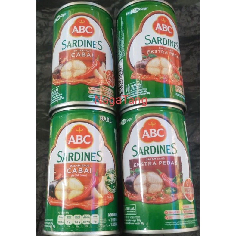 

Baru ABC SARDEN EXTRA PEDAS CABAI 155 Gr PALING ENAK