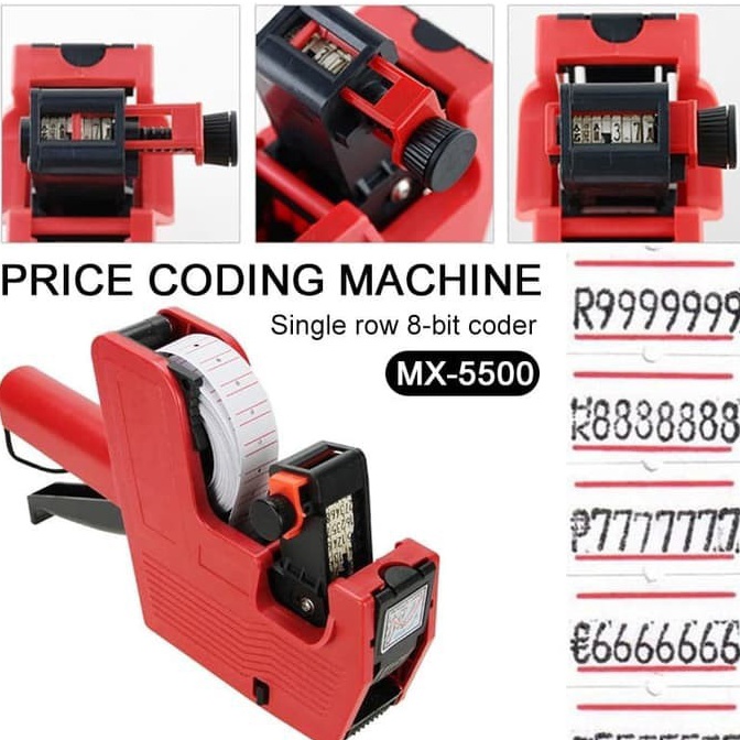 

Hot Arrival Mesin Label Harga Alat Tembak1 Baris 8 digit MX55M Xeho Exp