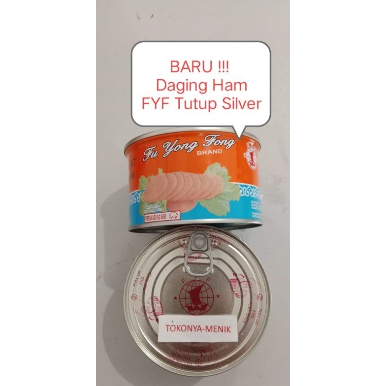 Fresh HAM BABI FYF 397gr  HAM MALING FYF Kaleng Silver  daging babi kaleng