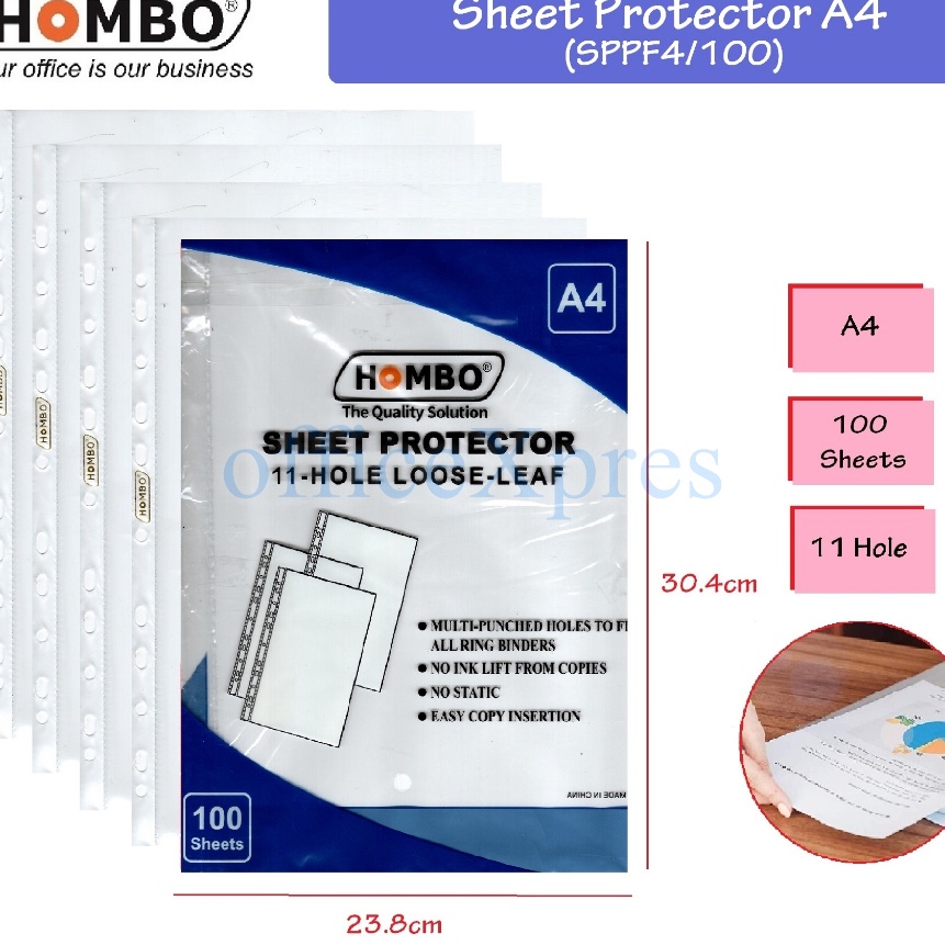 

FG2 Sheet Protector A4 Document Protector Plastik Sleeves 1 Lembar PP Pocket