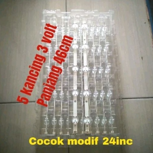 Backlight  beklite  5 mata 3 volt  bl mata besar  lampu kodok  BL Bagong 5k 3v