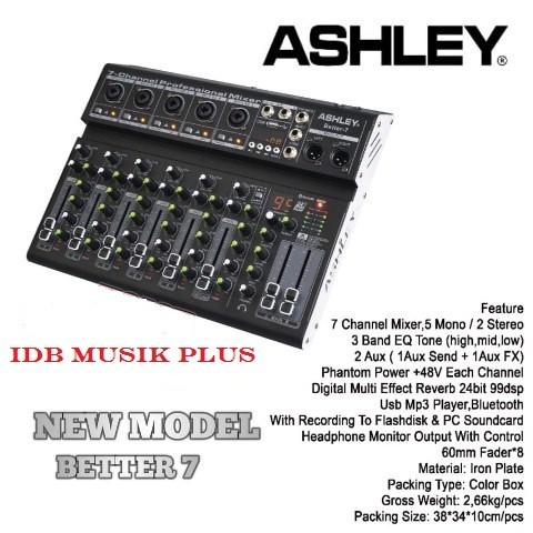 Mixer 7 Ch Ashley Better7 Better 7 Original