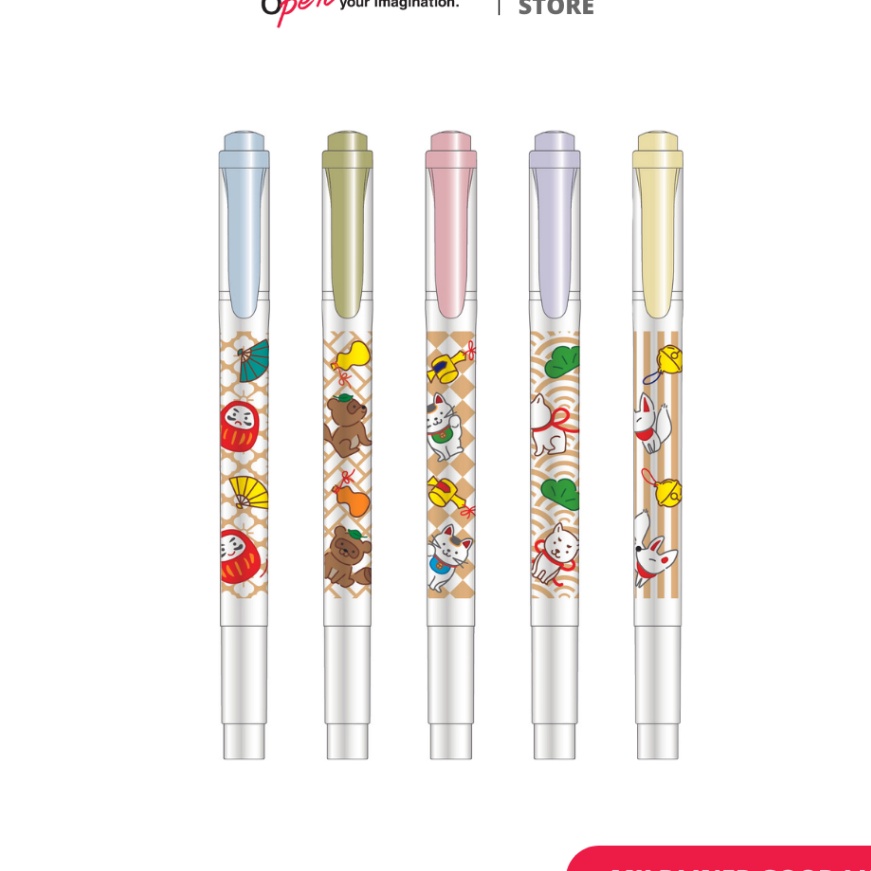 

Unggul ZEBRA Mildr Goodluck Hhlhter Stabilo Dual Tip Water Based Marker Spidol Warna