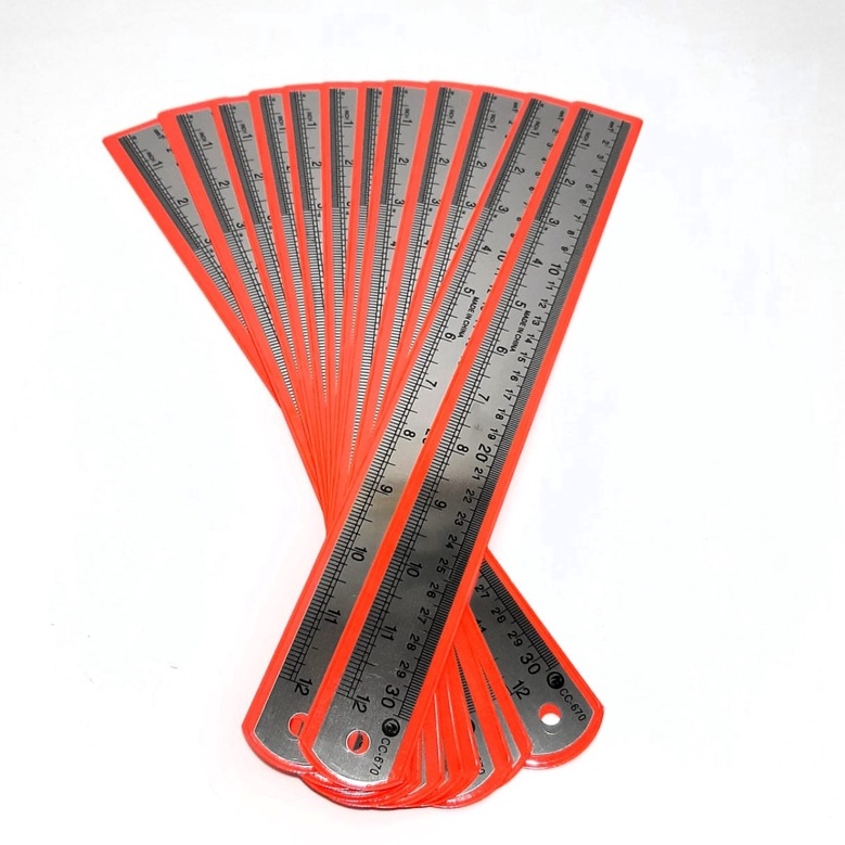 

Grosir 1packs12pcs Penggaris Stainless 3cm CC67