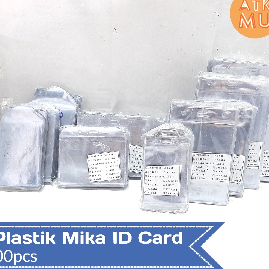 

KI3 Plastik Mika Name Tag ID Card 1pcs
