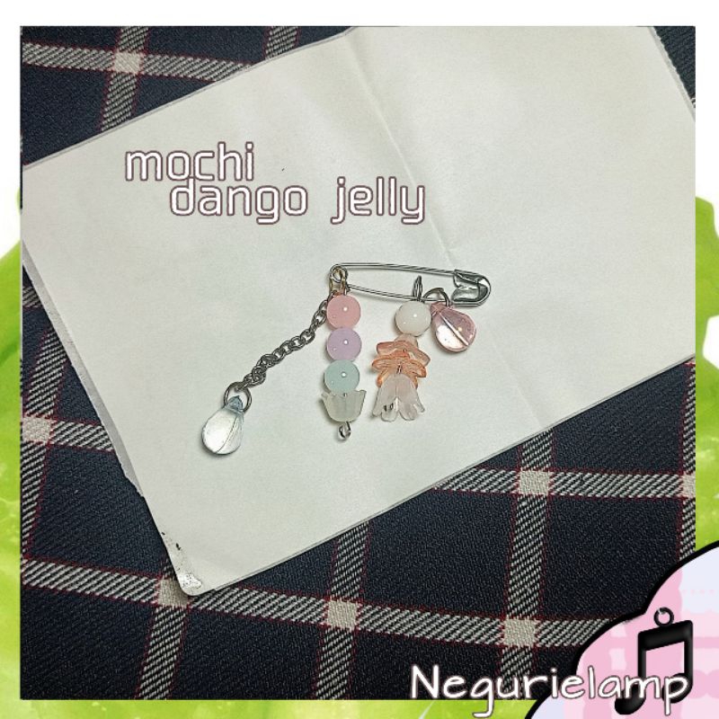 SAFETY PIN CHARM || mochi dango jelly || peniti || charms || negurielamp