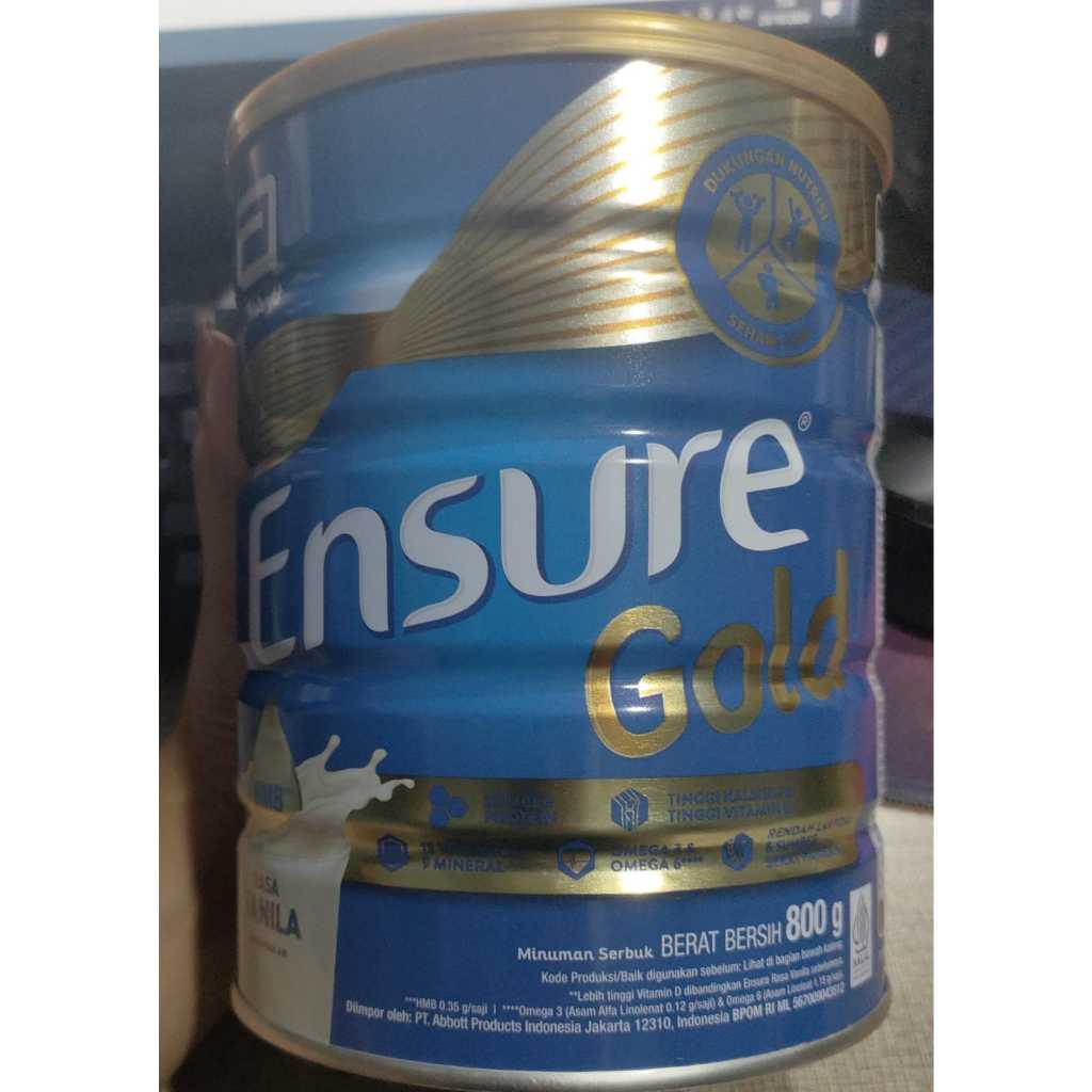 

ENSURE SUSU NUTRISI DEWASA RENDAH LAKTOSA 800GR RASA VANILLA / COKLAT