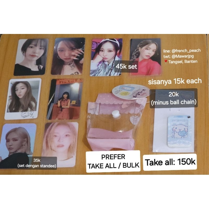 Red Velvet Mamamoo Photocard Pouch Boneka Daiso Sanrio Id Card Holder