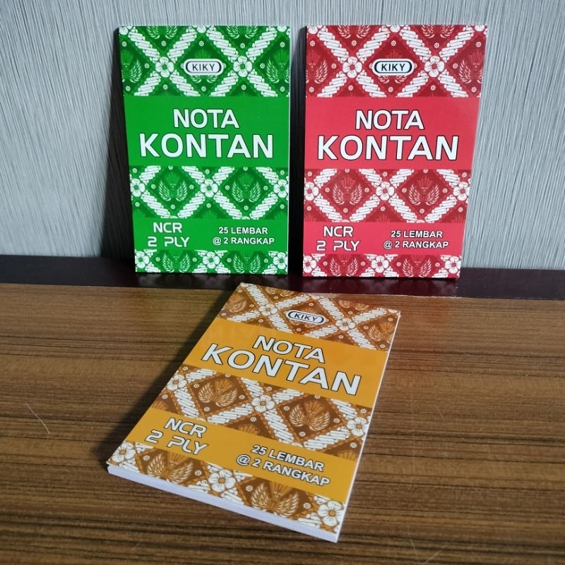 

Nota Kontan Kiky Kecil 2 Rangkap, 25 set (Warna Cover acak/random) (per 1 pcs)