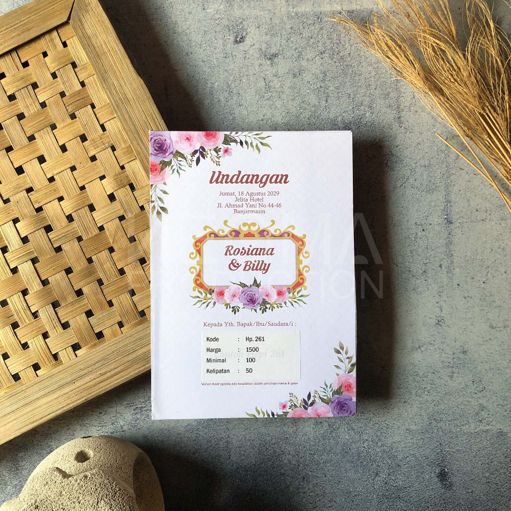 

Undangan Nikah Hp 261 Murah Simpel Modern