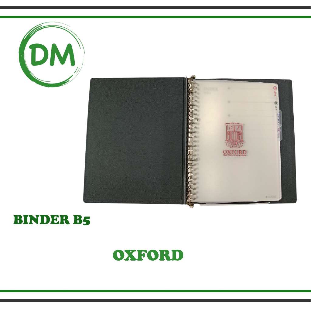 

Binder OXFORD B5 hard cover aesthetic premium