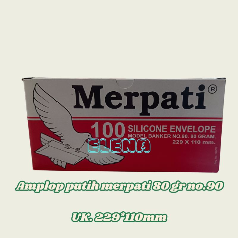 

amplop putih merpati 80 gr no.90/ amplop putih panjang/ amplop putih perekat