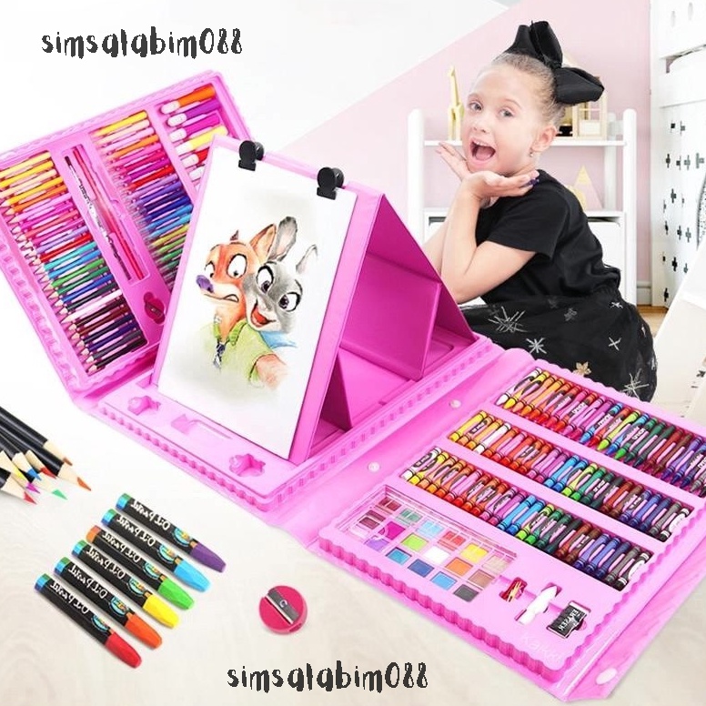 

KODE K99U Crayon Warna 28pcs Set Alat Menggambar Melukis Anakanak Crayon Cat Air Pensil Lkp