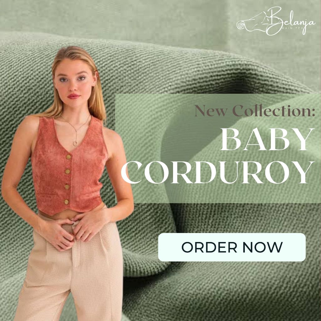 Bahan Kain BABY CORDUROY Per50 cm